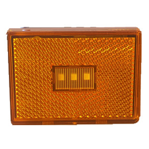 2” Square Marker Light Amber