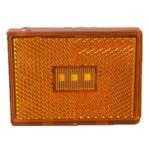2” Square Marker Light Amber