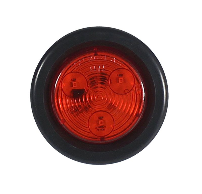 2” Round LED Marker Light DARK RED