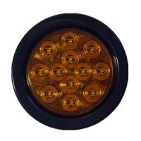 4” Round Light DARK AMBER