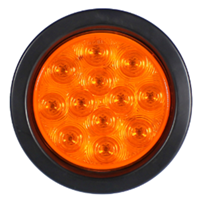 4” Round Light AMBER