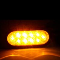 6“ AMBER CLEAR FLANGE  MOUNT