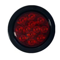 4” Round Light DARK RED