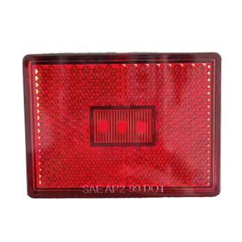 2“ Square Marker Light Red