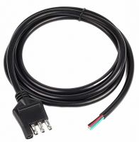 4 Flat Trailer Wire Extension Connector with Male Plug